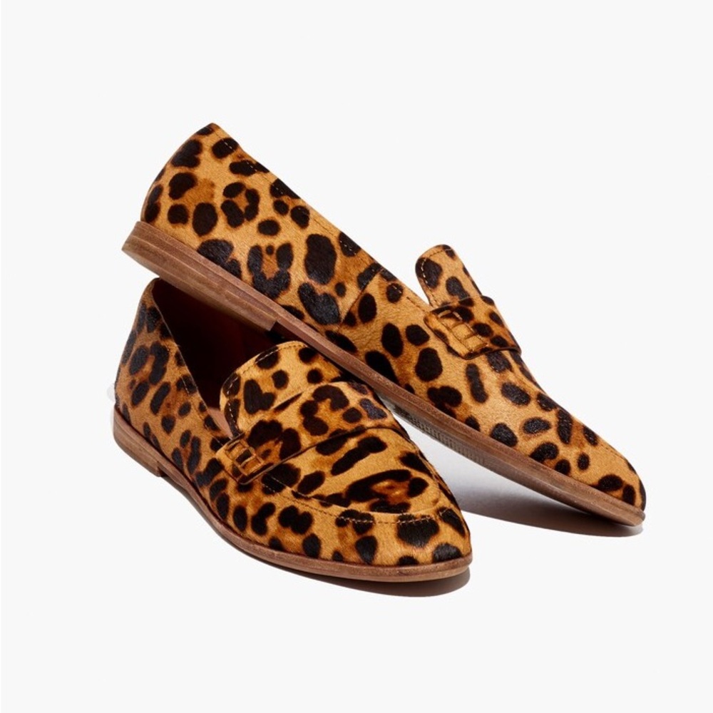 MADEWELL Alex Loafer in Leopard Calf Hair